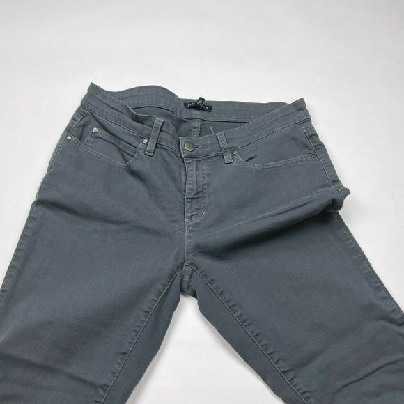 Eileen Fisher Organic Cotton Jeans Pockets Stretch Zip Closure Pants Women 6 - Picture 6 of 10